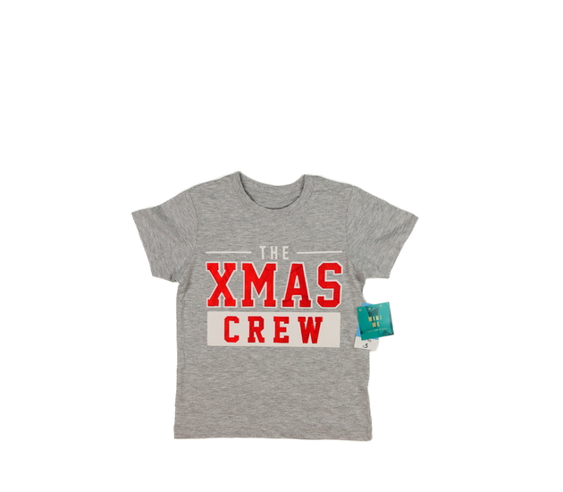 Nové šedé vánoční triko 