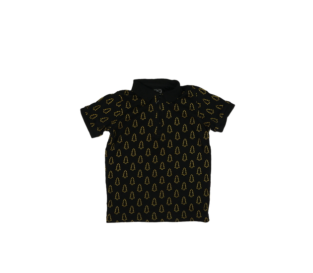 Černé vánoční triko s límečkem Next