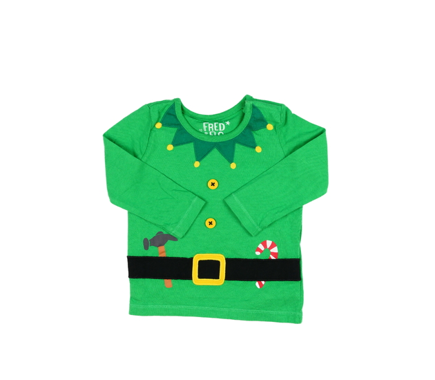 Zelené elfí vánoční triko F&F