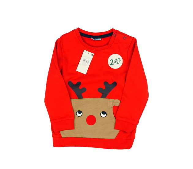 Nová červená vánoční mikina 