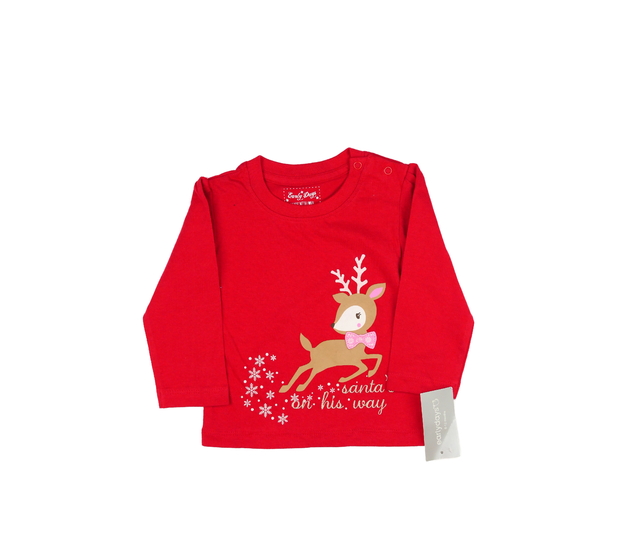 Nové červené vánoční triko Primark 