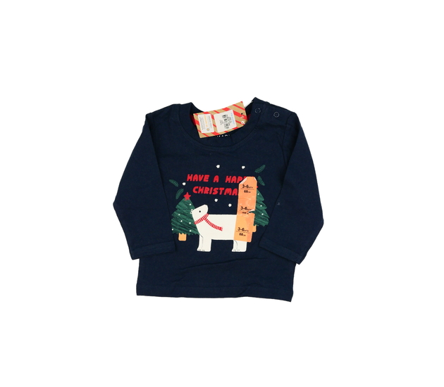 Nové tmavě modré vánoční triko Primark 