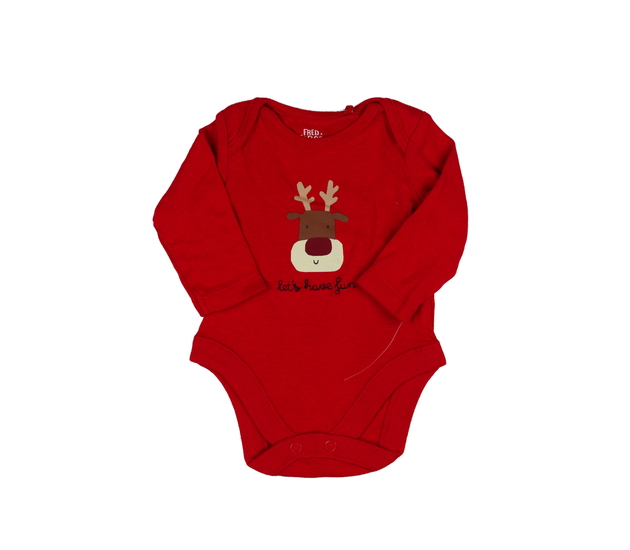 Červené vánoční body se sobíkem F&F