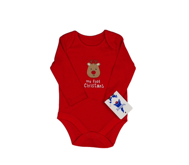 Nové červené vánoční body Nutmeg