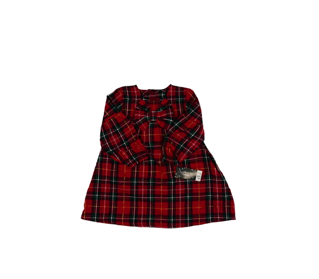 Nové červené vánoční šaty s mašlí George