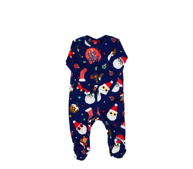 Tmavě modrý vánoční overal 