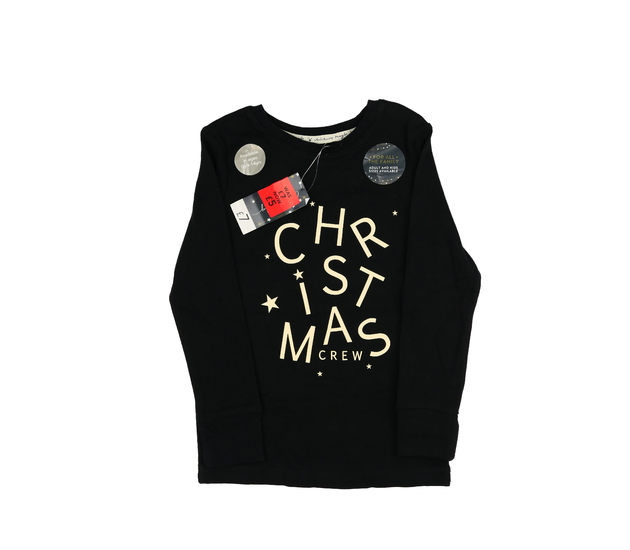 Nové černé vánoční triko George