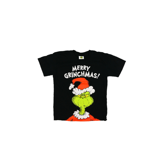 Černé vánoční triko Grinch Nutmeg