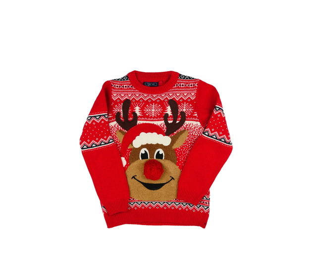 Červený vánoční svetr Next