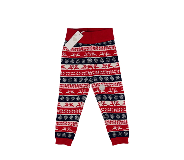 Nové teplé vánoční vzorované legíny 