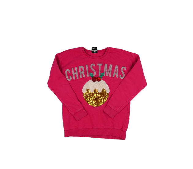 Růžová vánoční mikina George