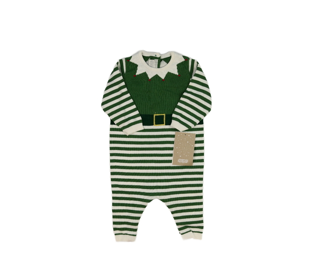 Nový zelený vánoční svetrový overal 