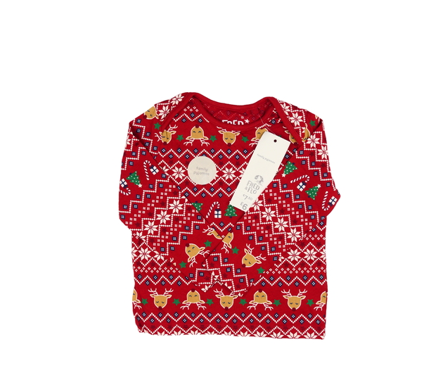 Nové červené vánoční triko F&F
