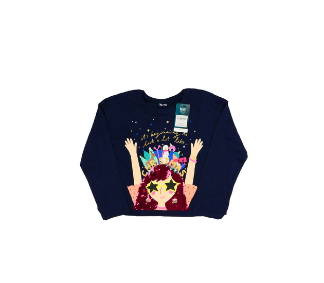 Nové tmavě modré vánoční triko Tu 