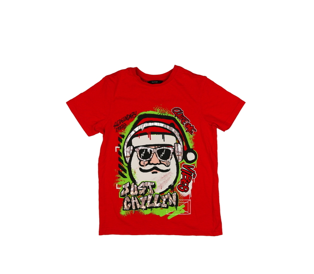 Červené cool vánoční triko George