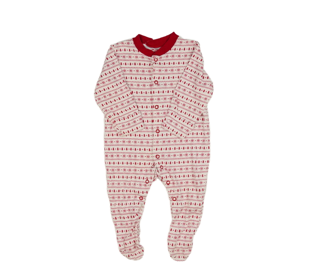 Bílo-červený vánoční overal M&S