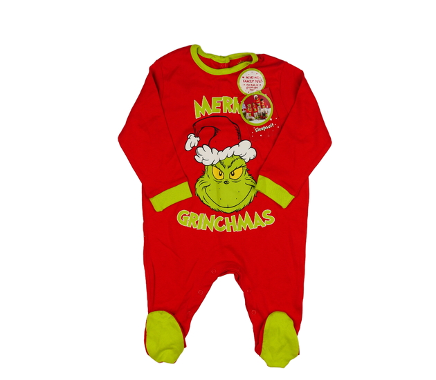 Nový červený vánoční overal Grinch