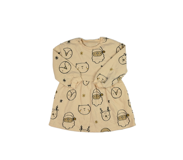 Hnědé mikinové vánoční šaty George
