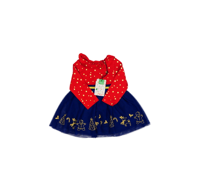 Nové červeno-modré vánoční šaty M&Co