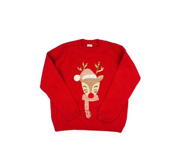 Červený vánoční svetr F&F