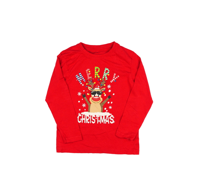 Červené vánoční triko Primark