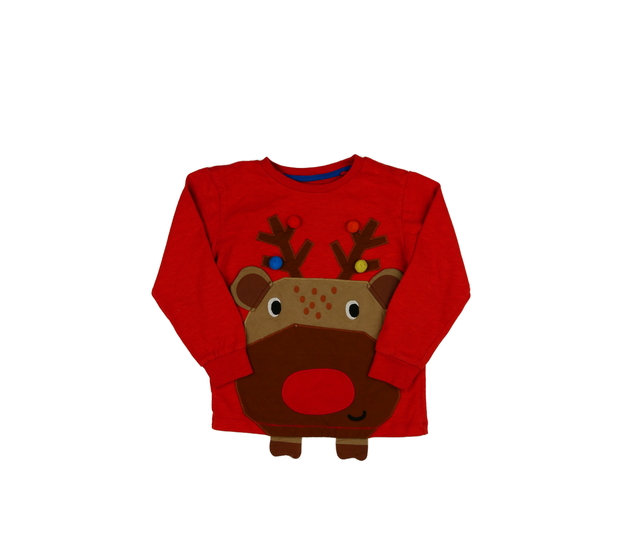 Červená mikina se sobem Next