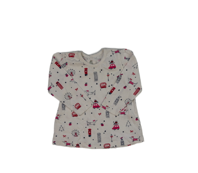 Bílé vánoční triko s obrázky George