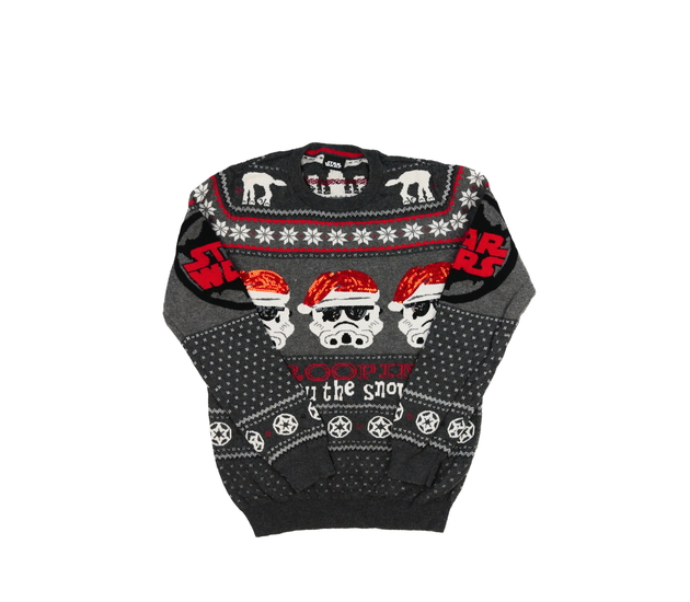 Šedý vánoční svetr Star Wars Tu