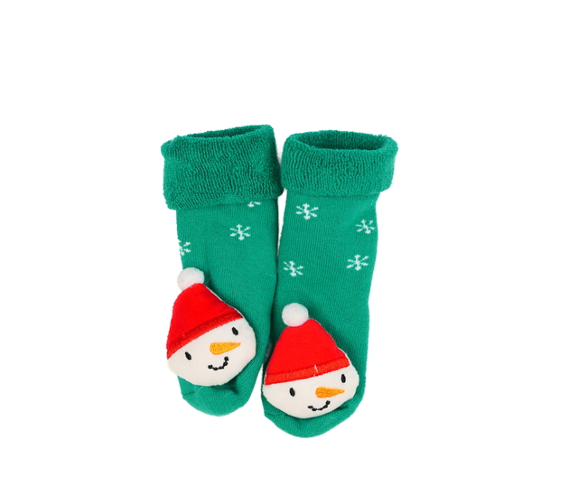 Nové zelené vánoční ponožky