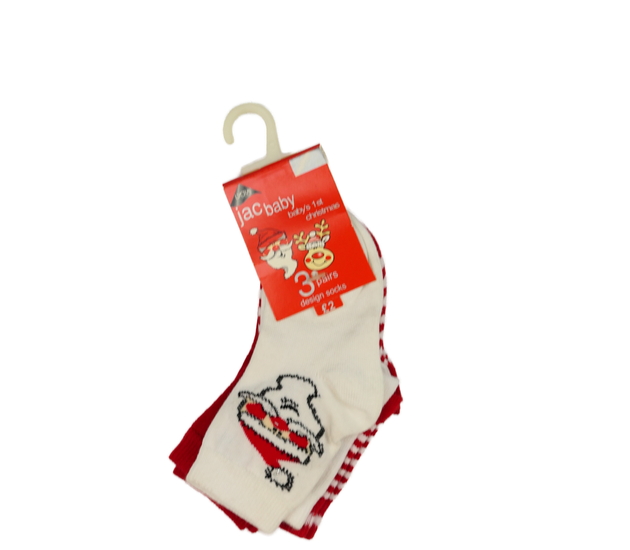 Nové vánoční ponožky 3 páry EUR 16-18