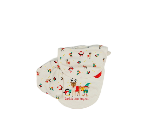 Nový vánoční bryndák 2 ks a čepička 