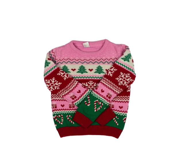 Barevný vánoční svetr 