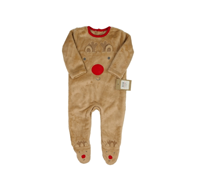 Nový hnědý vánoční overal Nutmeg
