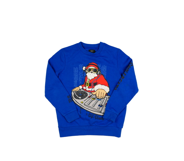 Modrá vánoční mikina Next