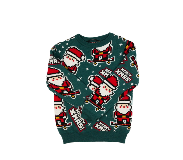 Zelený vánoční svetr George