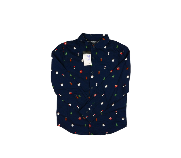 Nová tmavě modrá vánoční košile Primark 