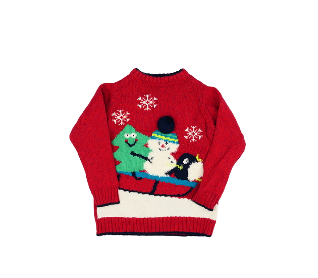 Červený vánoční svetr Nutmeg