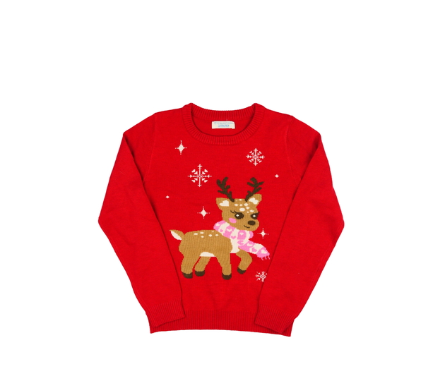 Červený vánoční svetr Primark 