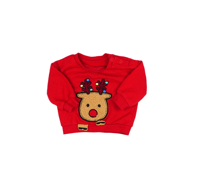 Červená vánoční mikina Primark 