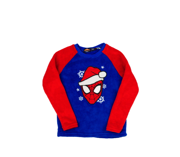 Modro-červená vánoční mikina Spider-man Primark