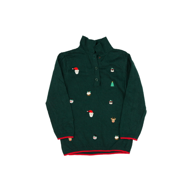 Zelený vánoční svetr Nutmeg 