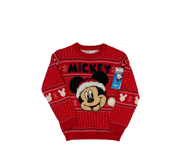 Nový červený vánoční svetr Mickey Disney 