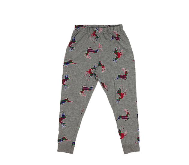 Šedé vánoční pyžamové kalhoty 