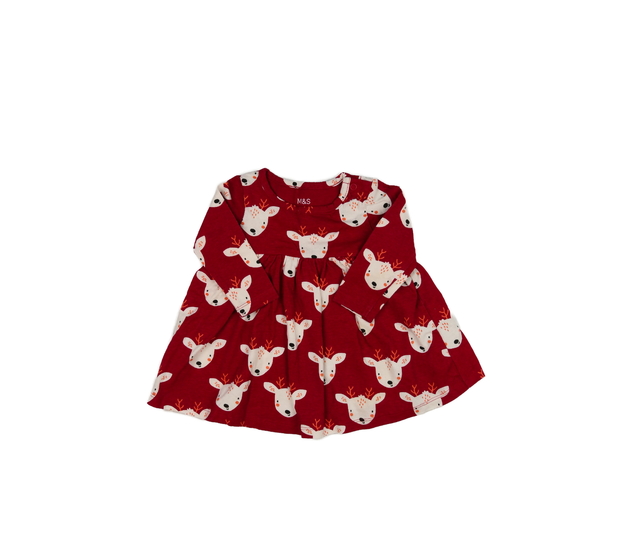 Červené vánoční šaty M&S
