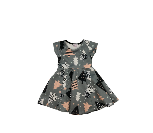 Šedé vánoční šaty 