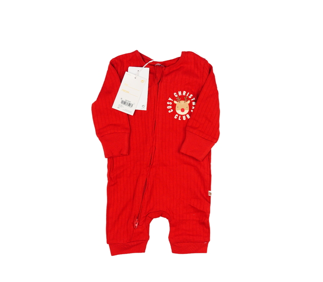 Nový červený vánoční overal Next