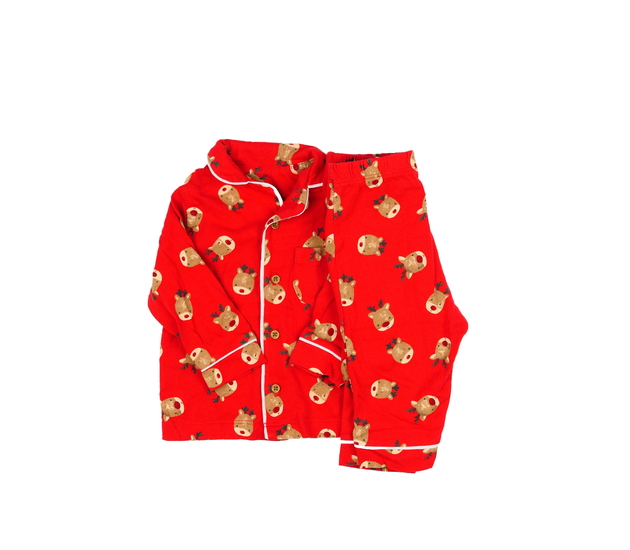 Červené vánoční pyžamo Nutmeg