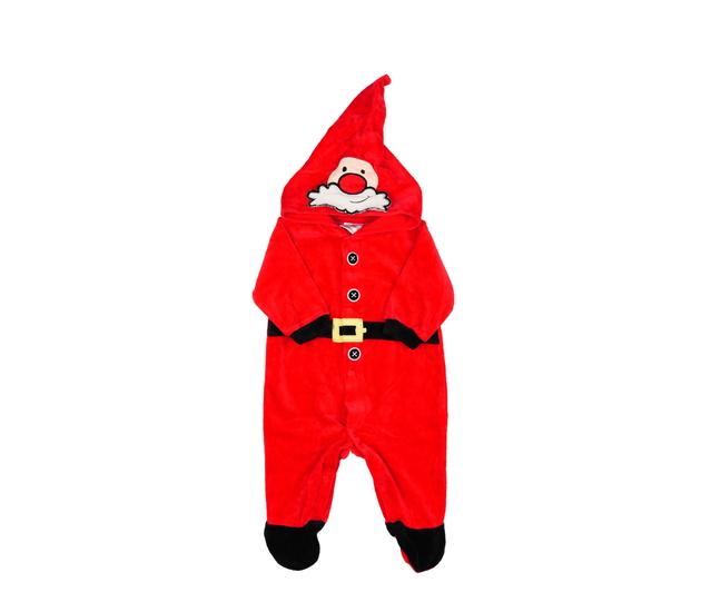 Červený vánoční overal 