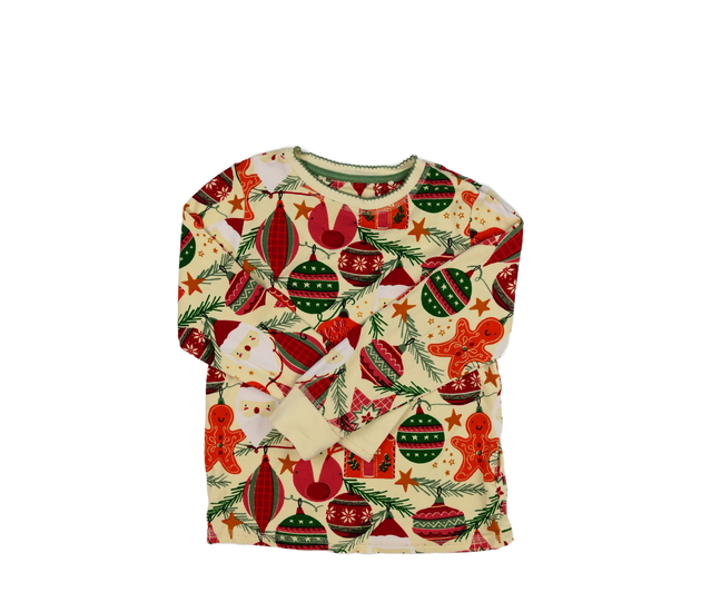 Hnědé pyžamové vánoční triko Next