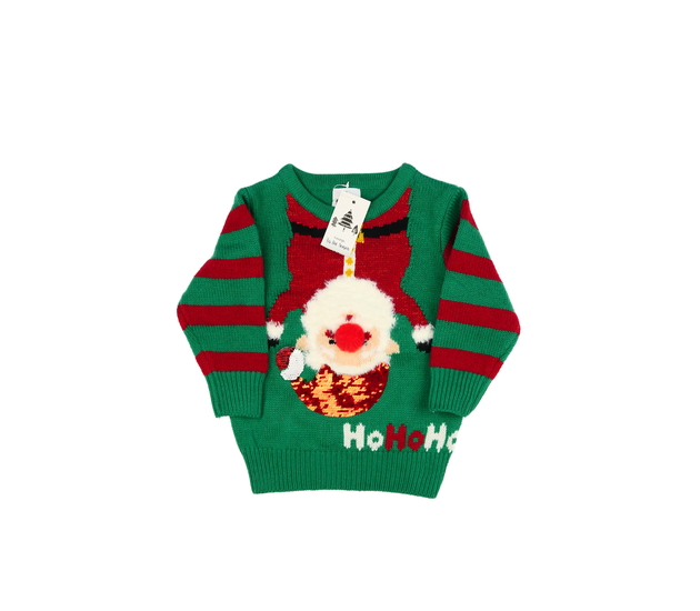 Nový zelený vánoční svetr se Santou George